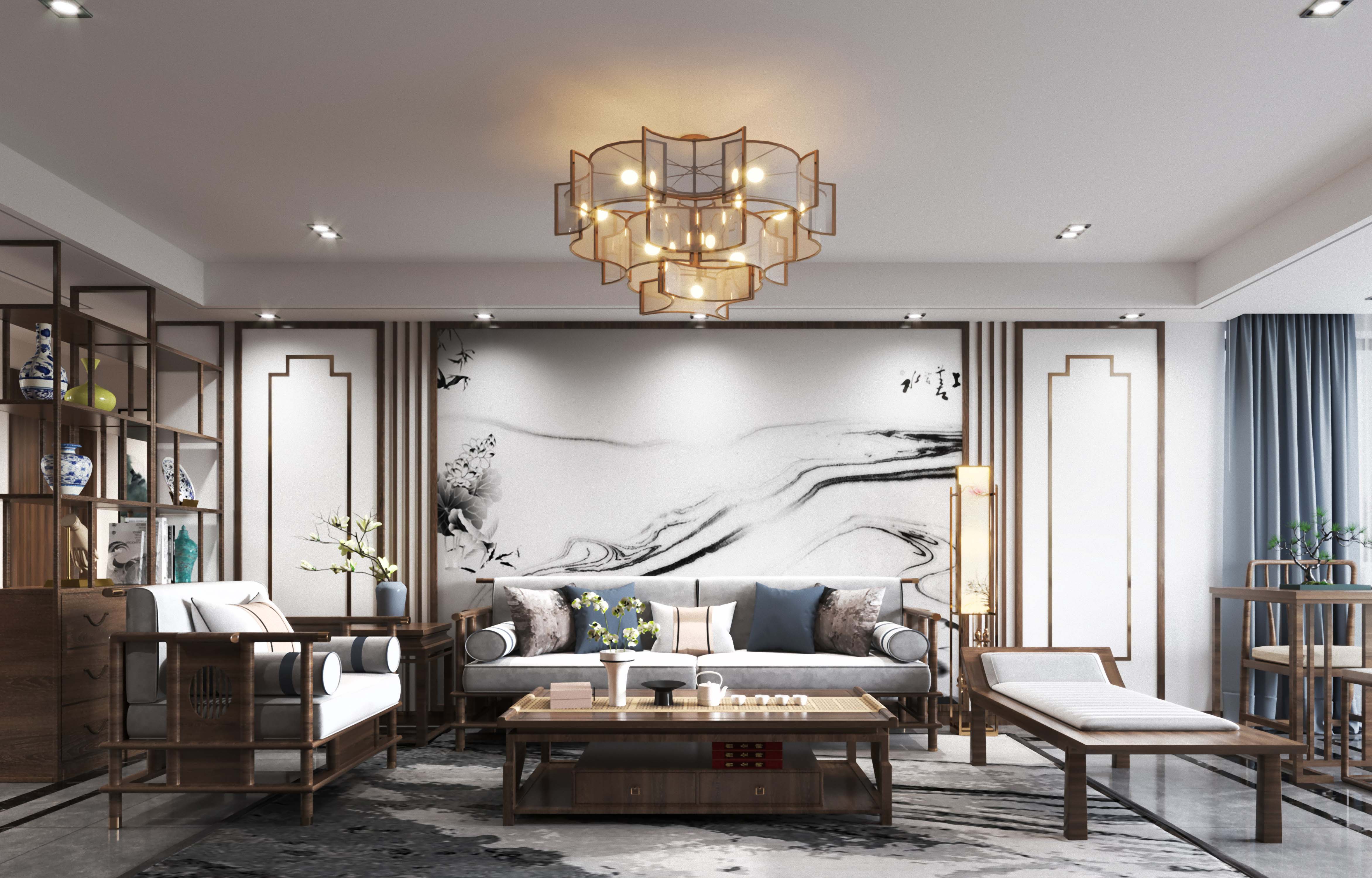 明珠公寓 129㎡ 新中式风格